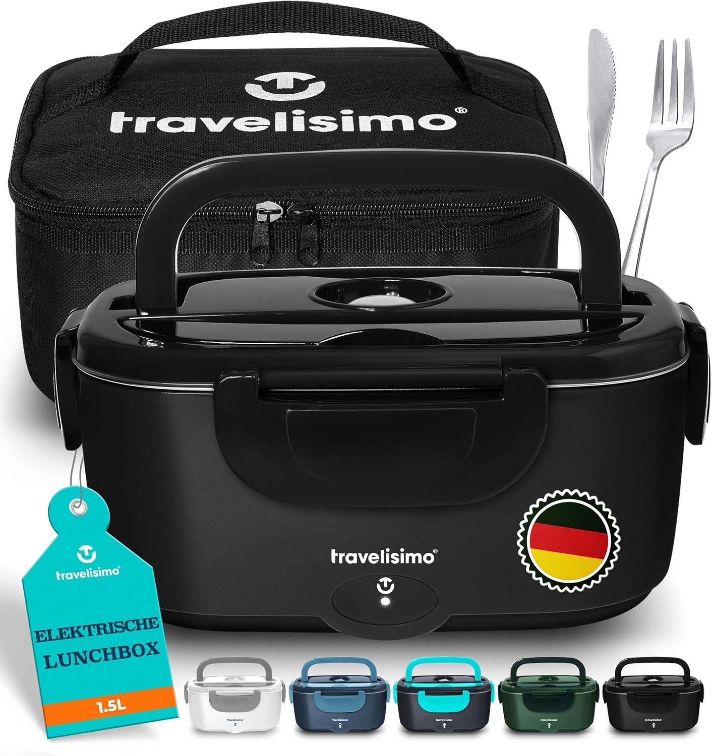 Elektrische Lunchbox 1,5L Edelstahl | Jetzt bis zu 32% sparen