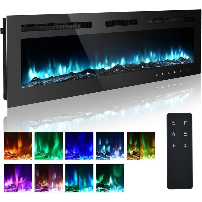 Elektrischer Design-Kamin 178 cm, 1800W - Bis zu 35% Rabatt