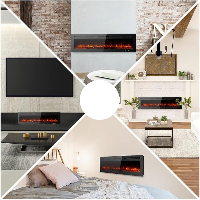 Elektrischer Design-Kamin 178 cm, 1800W - Bis zu 35% Rabatt