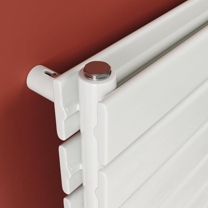 Design-Flachheizkörper 1200x465 mm, 950 W - Weiß, doppellagig - bis zu 35% Rabatt