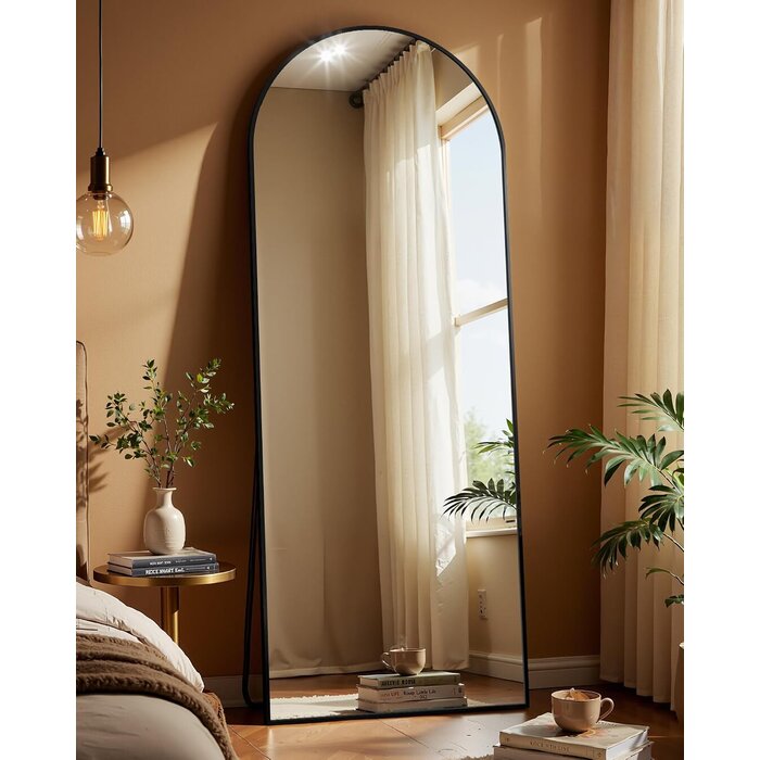 Bogenspiegel Schwarz 65x179 cm | Stand- & Wandspiegel | bis zu 34% Rabatt