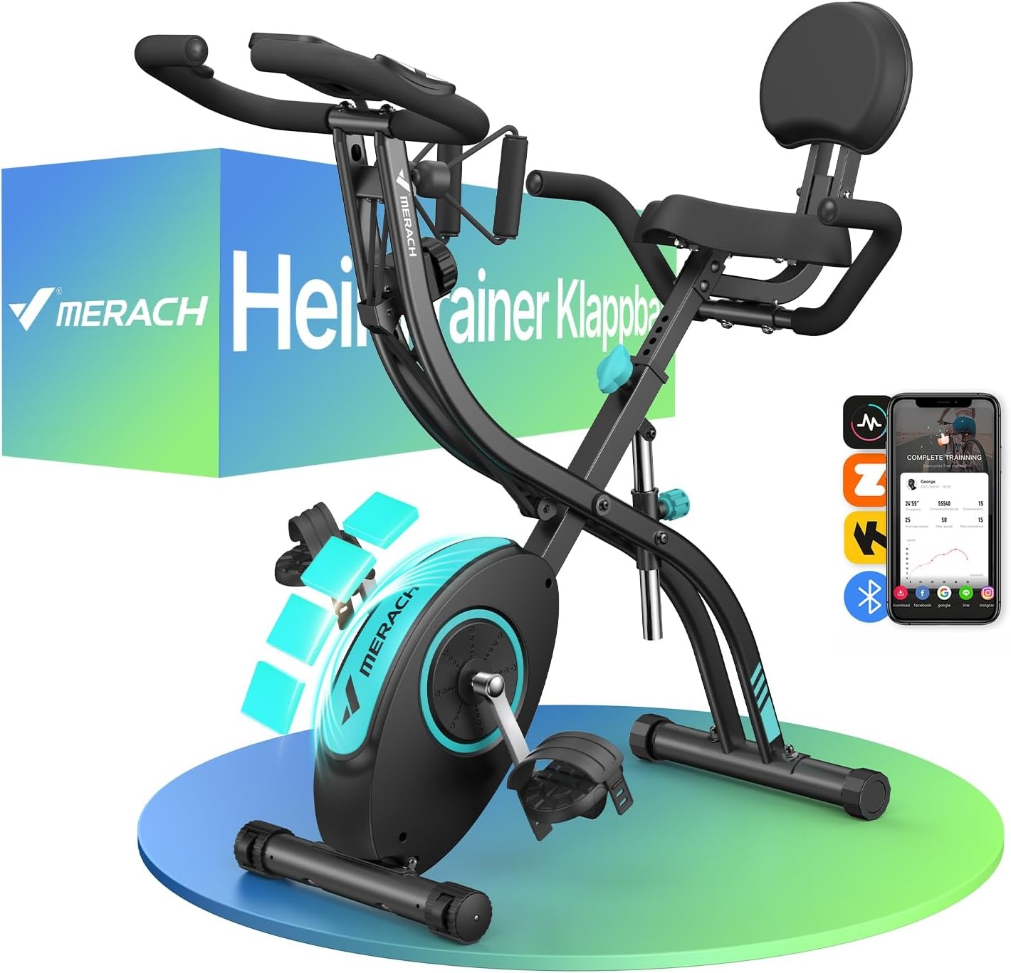 4-in-1 Klappbarer Heimtrainer - Magnetischer Ergometer - Jetzt bis zu 35% Rabatt