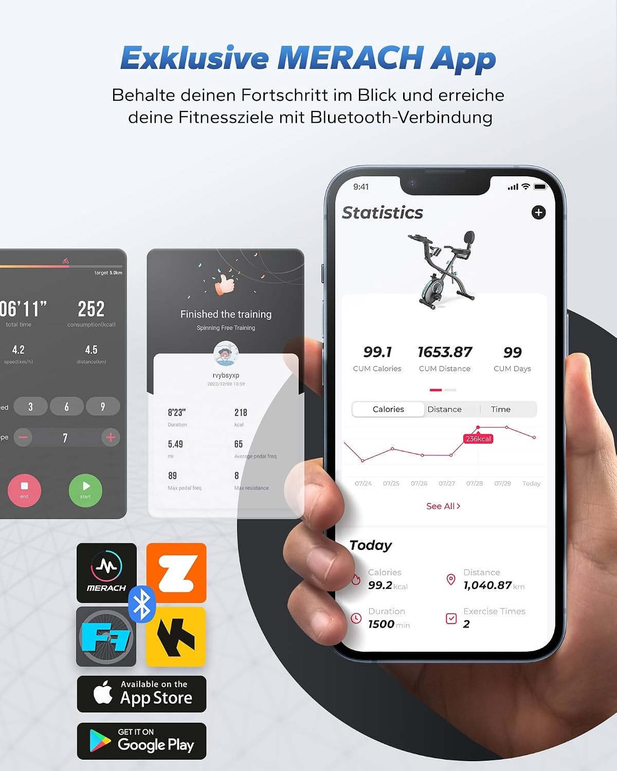 4-in-1 Klappbarer Heimtrainer - Magnetischer Ergometer - Jetzt bis zu 35% Rabatt