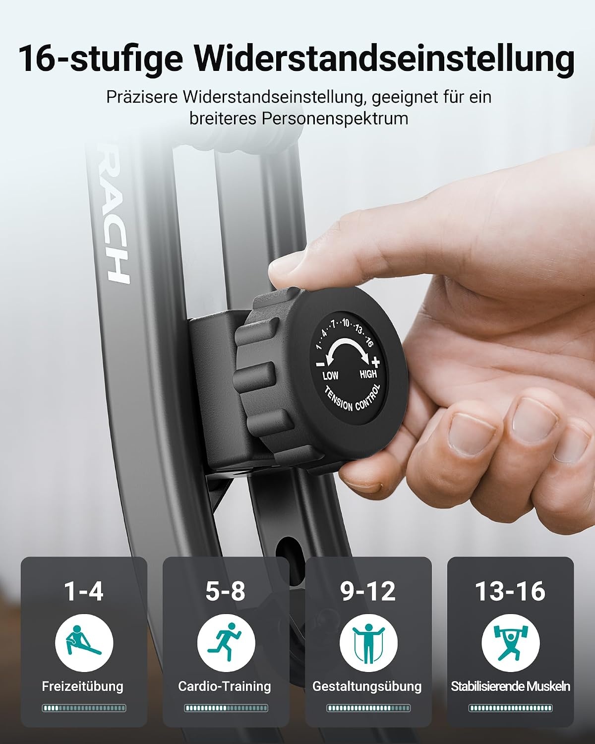 4-in-1 Klappbarer Heimtrainer - Magnetischer Ergometer - Jetzt bis zu 35% Rabatt