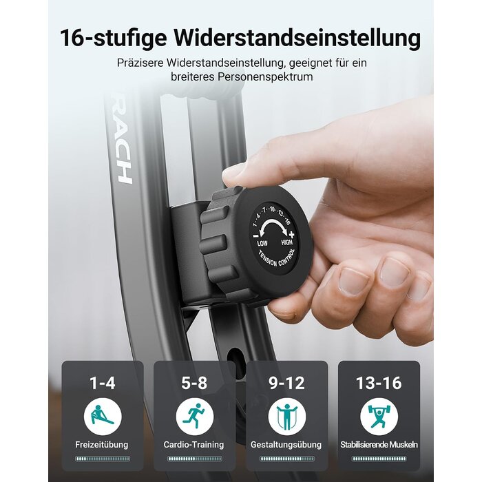 4-in-1 Klappbarer Heimtrainer - Magnetischer Ergometer - Jetzt bis zu 35% Rabatt