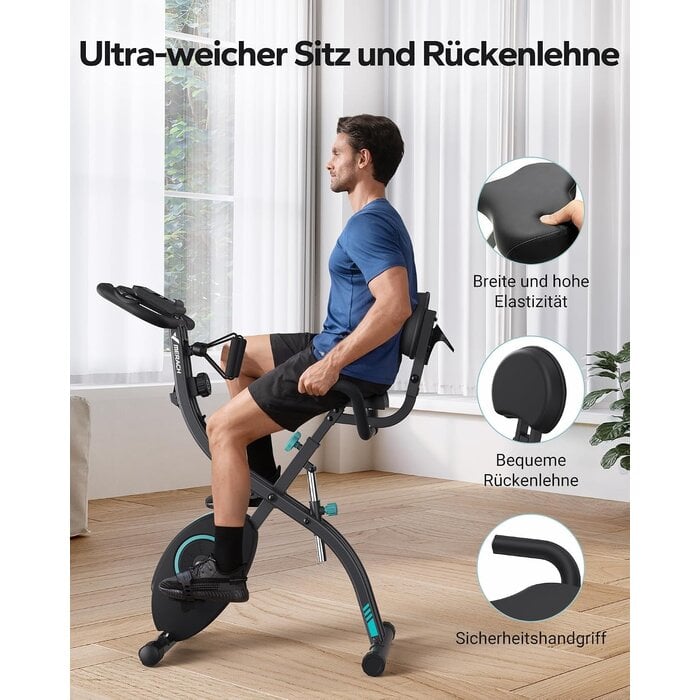 4-in-1 Klappbarer Heimtrainer - Magnetischer Ergometer - Jetzt bis zu 35% Rabatt