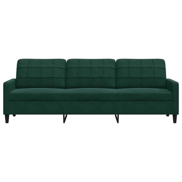 3-Sitzer Samtsofa 210 cm Dunkelgrün - Jetzt bis zu 35% Rabatt sichern