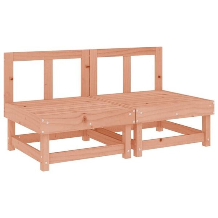2er Set Mittelsofa Douglasie Grau - Garten Lounge - bis zu 35% Rabatt