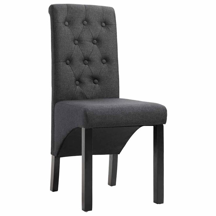 2er Set Esszimmerstühle Dunkelgrau - Zeitloses Design - Sparen Sie bis zu 35%