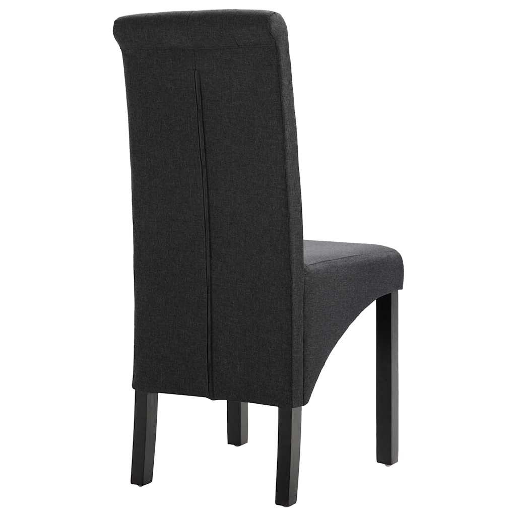 2er Set Esszimmerstühle Dunkelgrau - Zeitloses Design - Sparen Sie bis zu 35%
