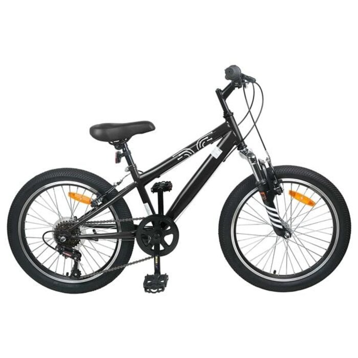 Mountainbike 24 Zoll, Schwarz - Bis zu 30% Rabatt auf Rückläufer