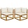 Modulares Ecksofa-Set aus Akazienholz, 2-teilig - Jetzt bis zu 35% sparen