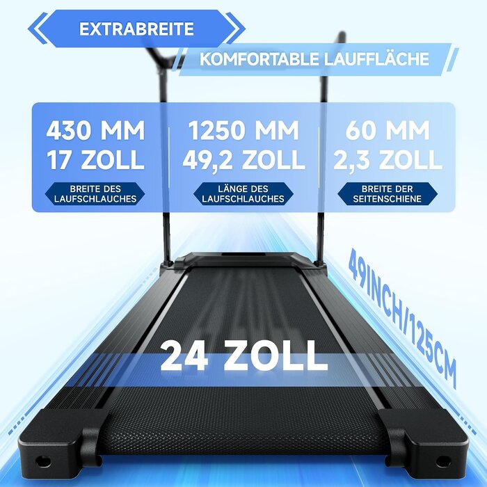 Heim-Laufband bis 12 km/h - Platzsparend & Belastbar - bis zu 30% Rabatt
