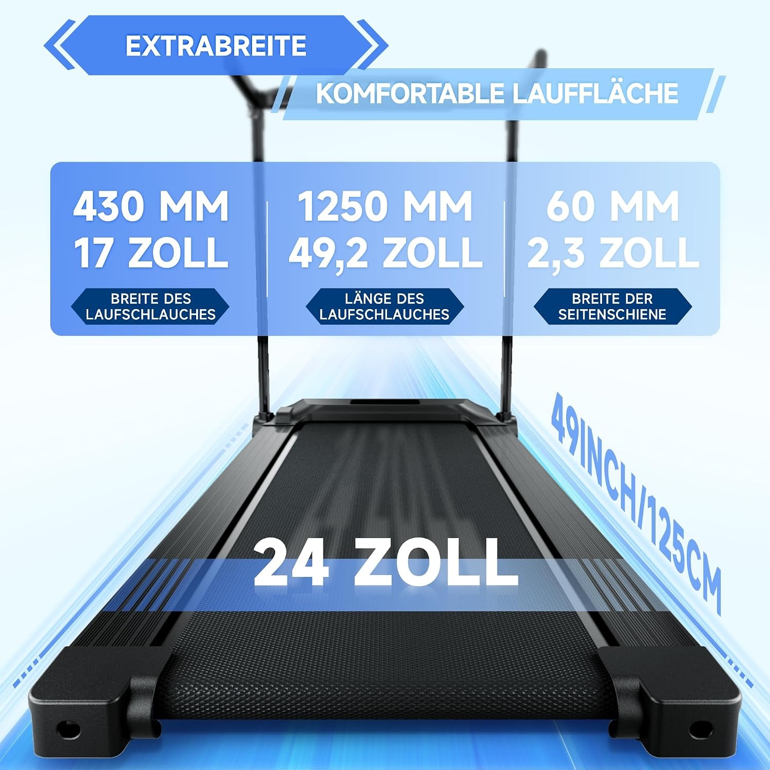 Heim-Laufband bis 12 km/h - Platzsparend & Belastbar - bis zu 30% Rabatt