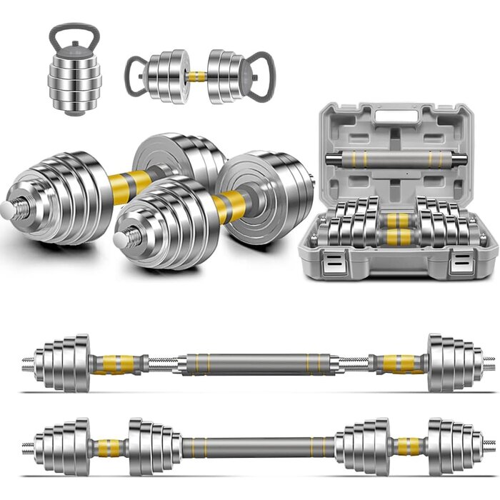 Hantelset 30 kg aus Metall - Robustes Training für zu Hause - bis zu 30% sparen