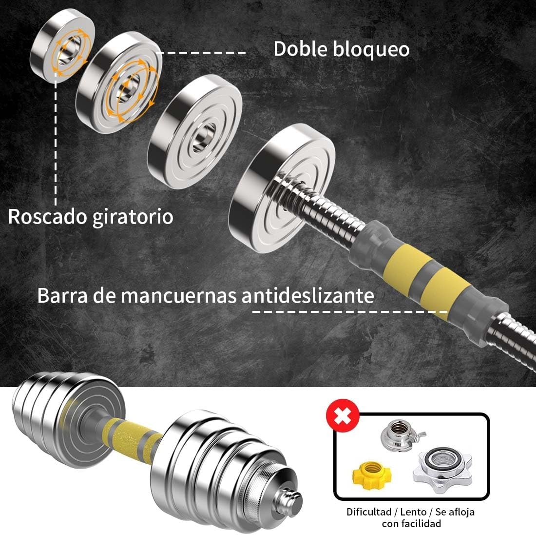 Hantelset 30 kg aus Metall - Robustes Training für zu Hause - bis zu 30% sparen