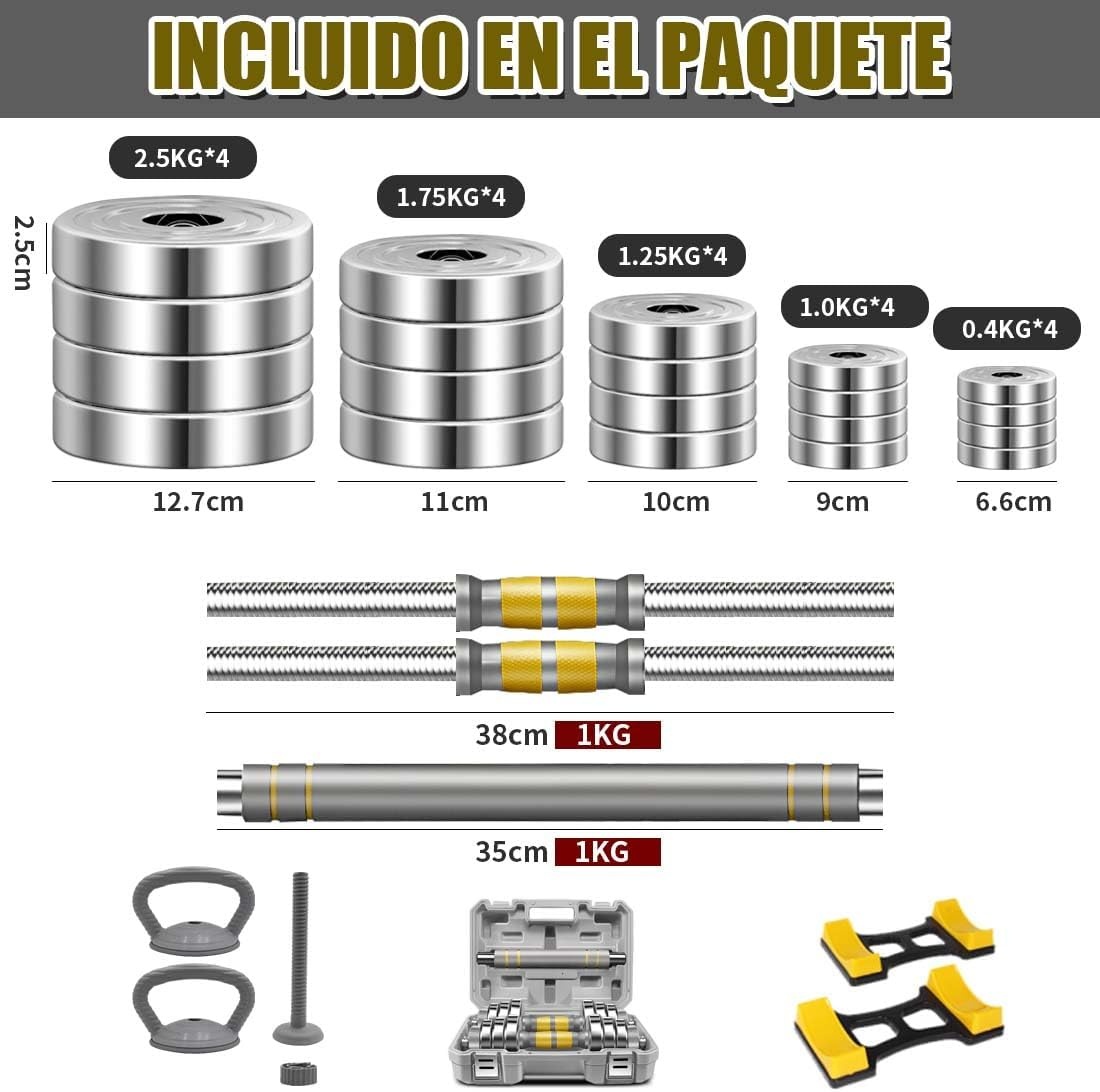 Hantelset 30 kg aus Metall - Robustes Training für zu Hause - bis zu 30% sparen
