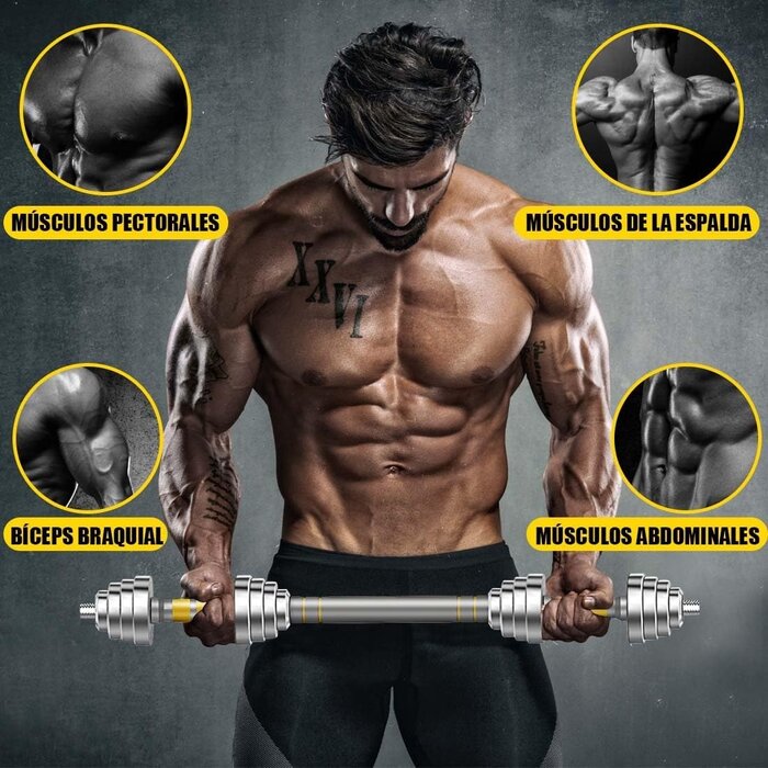 Hantelset 30 kg aus Metall - Robustes Training für zu Hause - bis zu 30% sparen