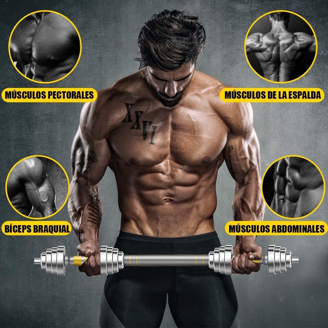 Hantelset 30 kg aus Metall - Robustes Training für zu Hause - bis zu 30% sparen