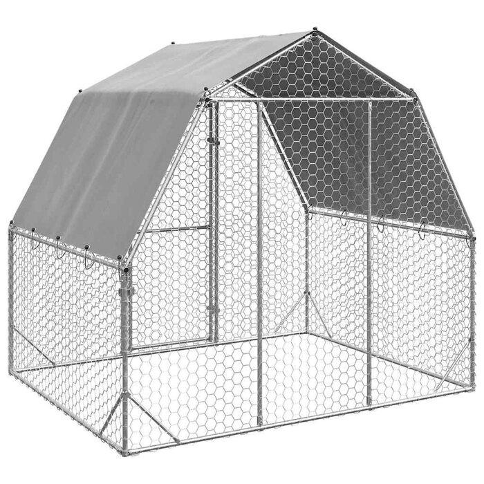 Großer Hühnerstall 2,5x2x2,25 m - Verzinkter Stahl - Bis zu 35% Rabatt