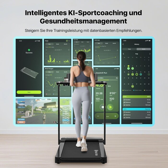 3-in-1 Laufband bis zu 12 km/h mit 6% Steigung - bis zu 64% Rabatt sparen