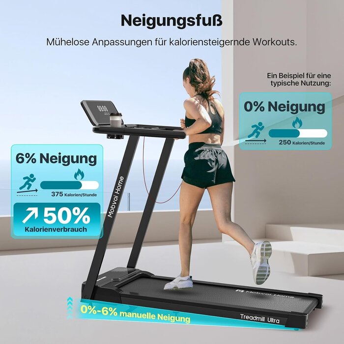 3-in-1 Laufband bis zu 12 km/h mit 6% Steigung - bis zu 64% Rabatt sparen