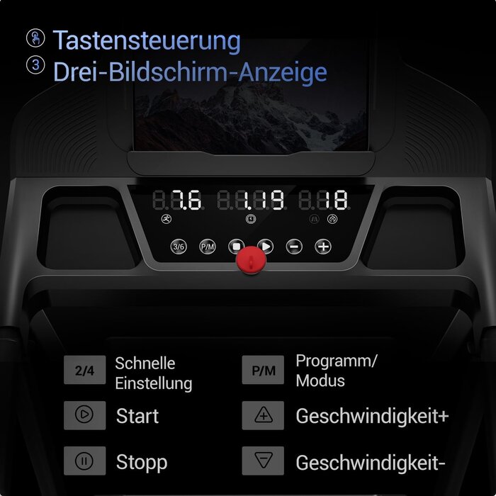 Klappbares elektrisches Laufband - 12 km/h - Bis zu 30% Rabatt im Outlet