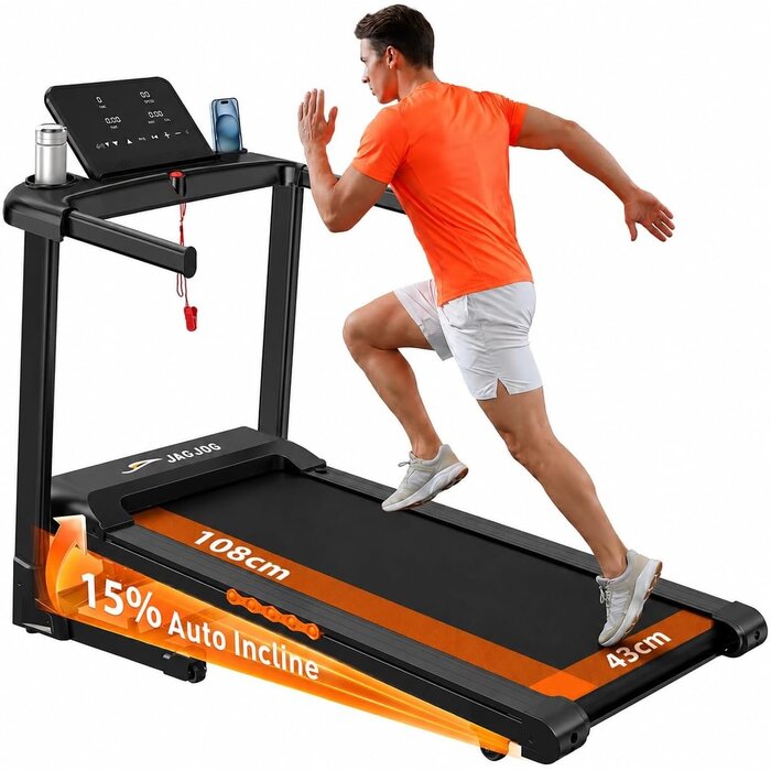 Klappbares Laufband bis 14 km/h - 15 % Steigung - bis zu 30 % Rabatt