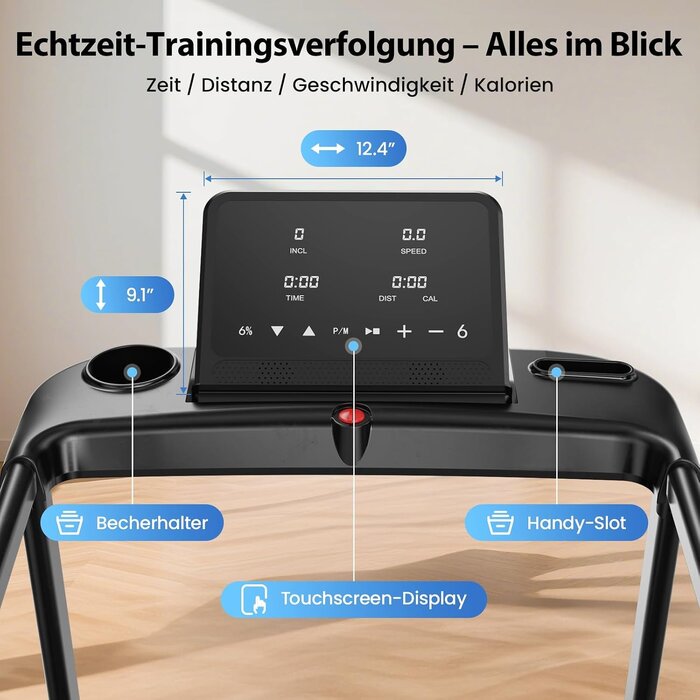 Klappbares Laufband bis 14 km/h - 3 PS Motor - Platzsparend - bis zu 30% Rabatt
