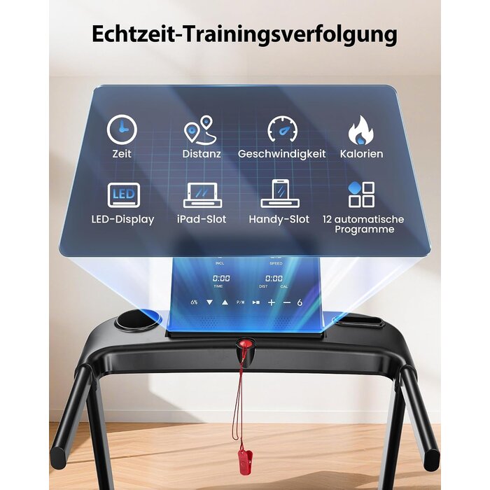 Klappbares Laufband bis 14 km/h - 3 PS Motor - Platzsparend - bis zu 30% Rabatt
