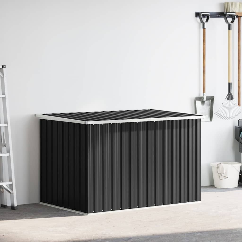 Gartenbox aus verzinktem Stahl, 149 cm, Anthrazit - Outlet bis zu 33% reduziert