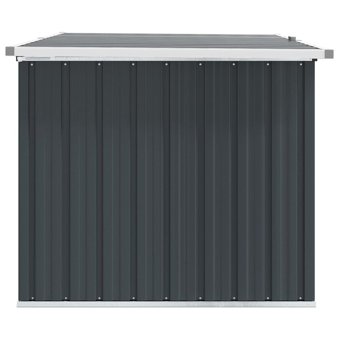 Gartenbox aus verzinktem Stahl, 149 cm, Anthrazit - Outlet bis zu 33% reduziert