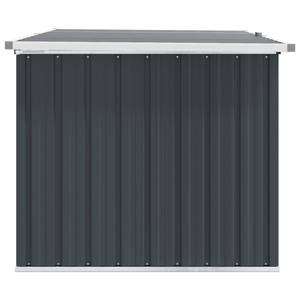 Gartenbox aus verzinktem Stahl, 149 cm, Anthrazit - Outlet bis zu 33% reduziert