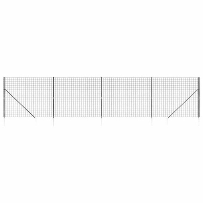 Drahtgitterzaun Set 2,2 x 10 m Anthrazit - Outlet bis zu 35% reduziert