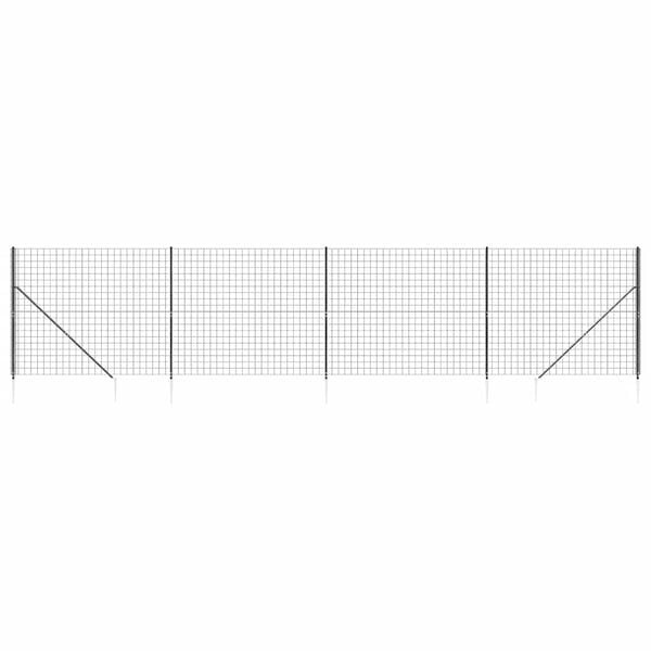 Drahtgitterzaun Set 2,2 x 10 m Anthrazit - Outlet bis zu 35% reduziert