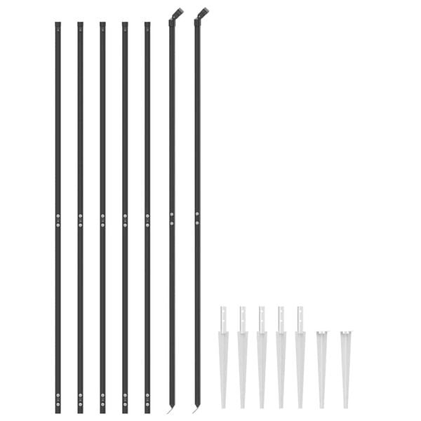 Drahtgitterzaun Set 2,2 x 10 m Anthrazit - Outlet bis zu 35% reduziert