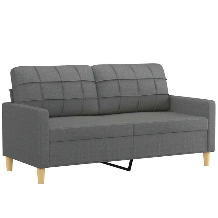 Modernes 2-Sitzer Sofa 140 cm in Dunkelgrau - bis zu 55 % sparen