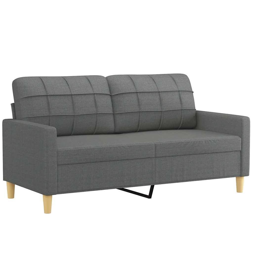 Modernes 2-Sitzer Sofa 140 cm in Dunkelgrau - bis zu 55 % sparen