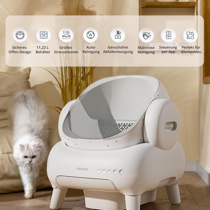 Selbstreinigende Katzentoilette XXL - App-gesteuert - bis zu 35% Rabatt