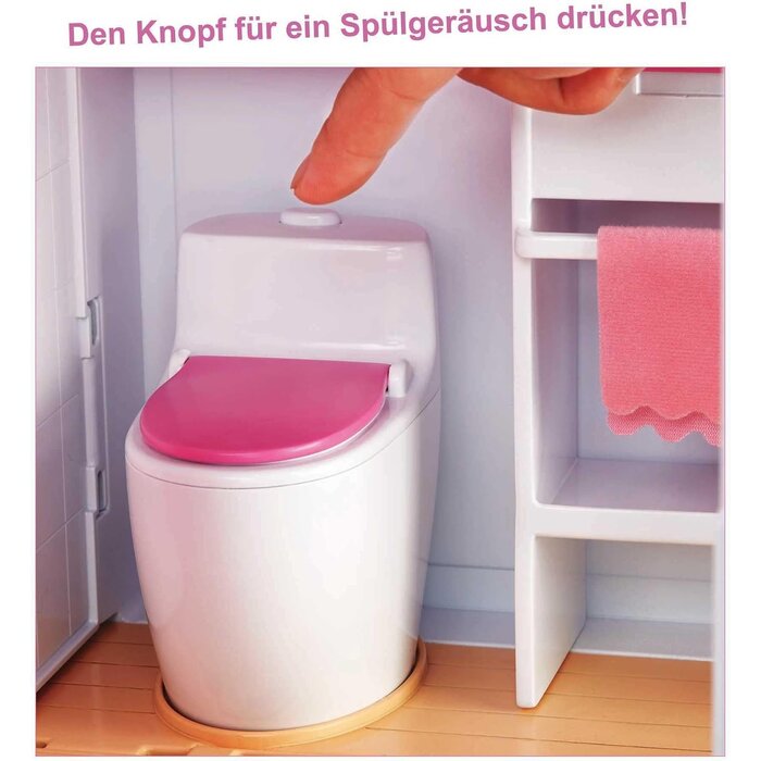 Großes Puppenhaus Spielset mit 3 Etagen - Sparen Sie bis zu 35%