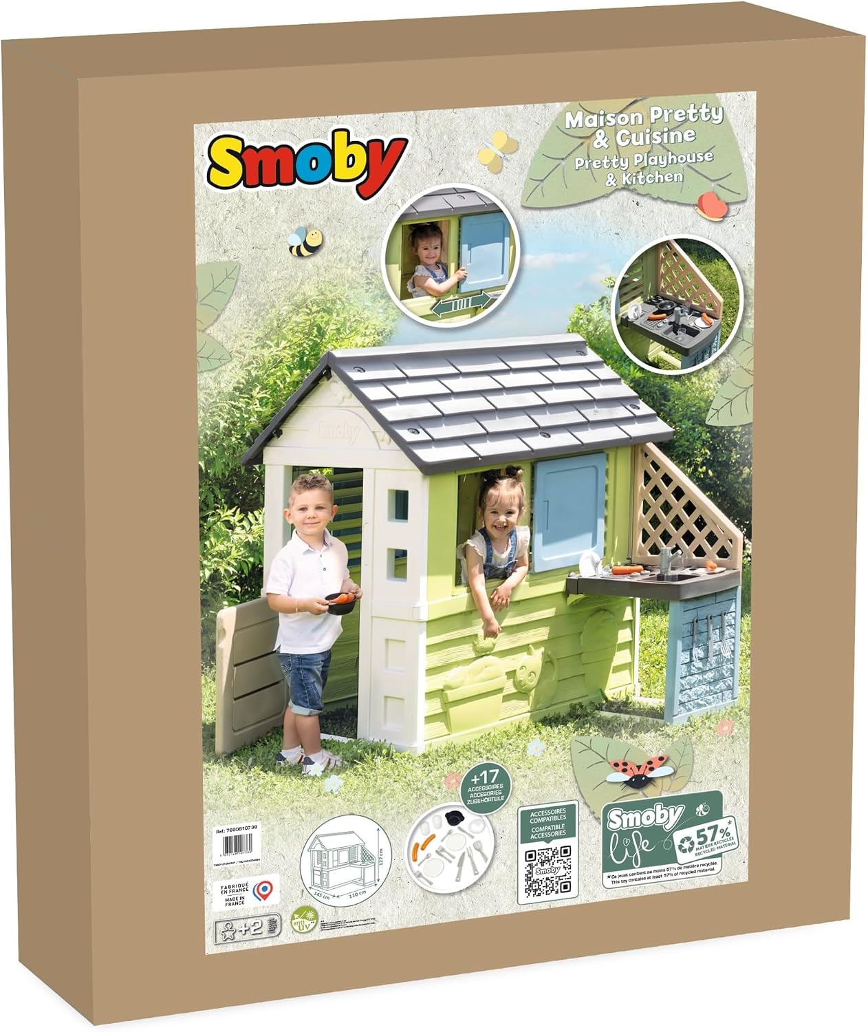 Spielhaus mit Sommerküche - Nachhaltig & Robust - Jetzt bis zu 45% reduziert