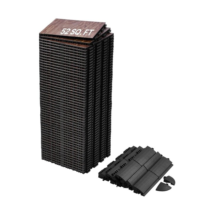 Mobiler Tanzboden, Eichenholz-Optik, 4,8 m², 52 Teile - bis zu 35% Rabatt