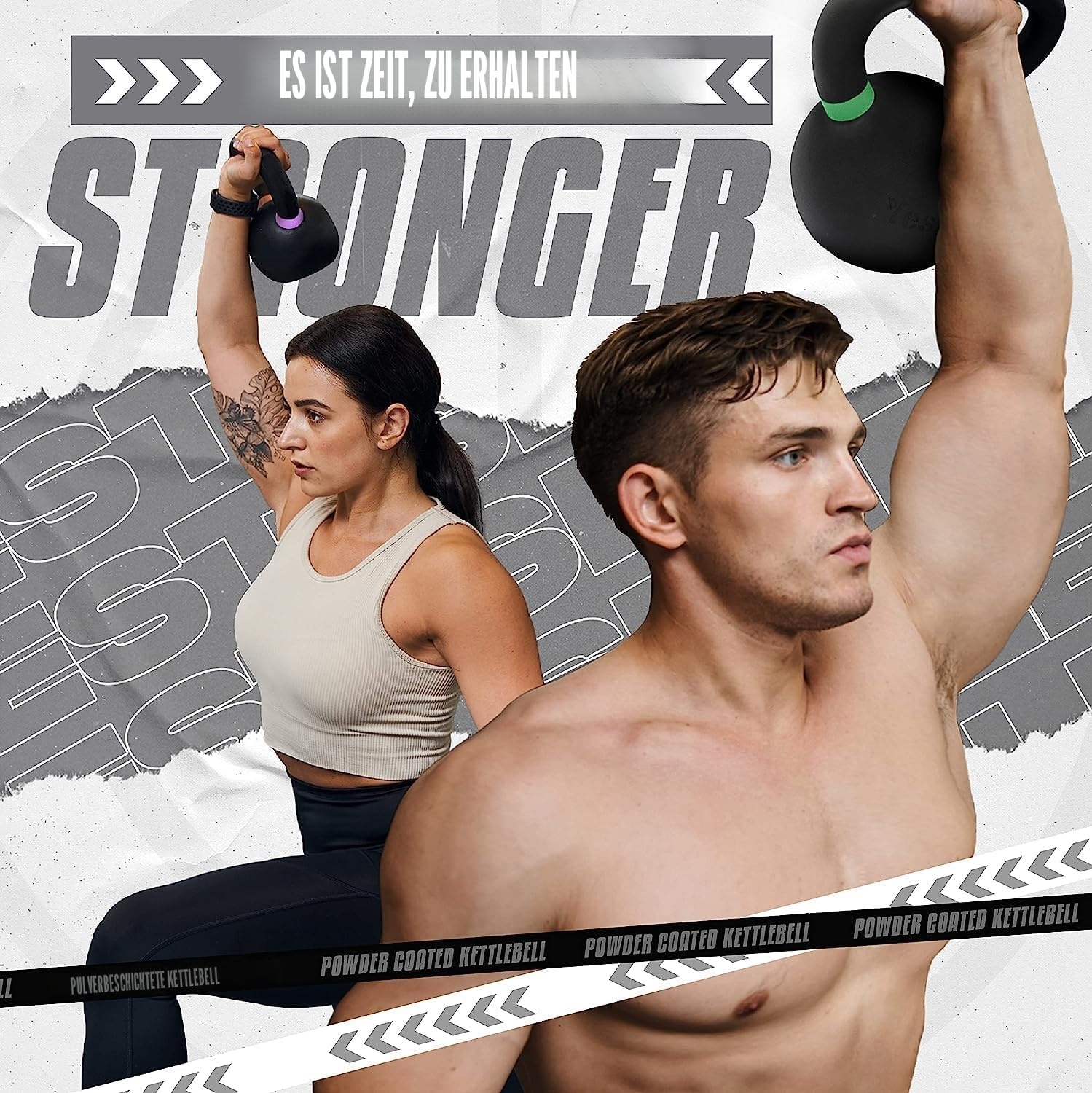 Professionelle Kettlebell 32 kg Gusseisen - bis zu 35% Rabatt