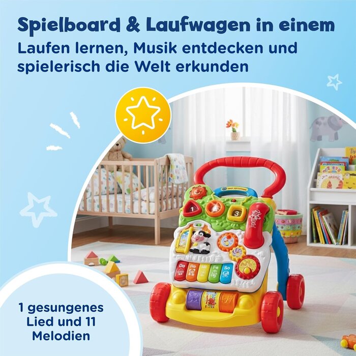 Interaktiver Lauflernwagen mit Spielcenter - sparen Sie bis zu 28%
