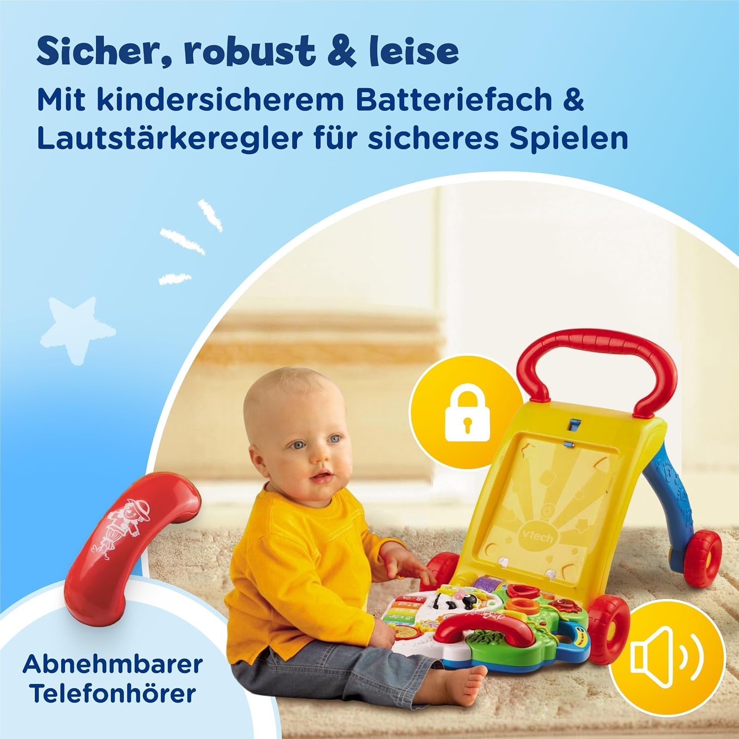 Interaktiver Lauflernwagen mit Spielcenter - sparen Sie bis zu 28%