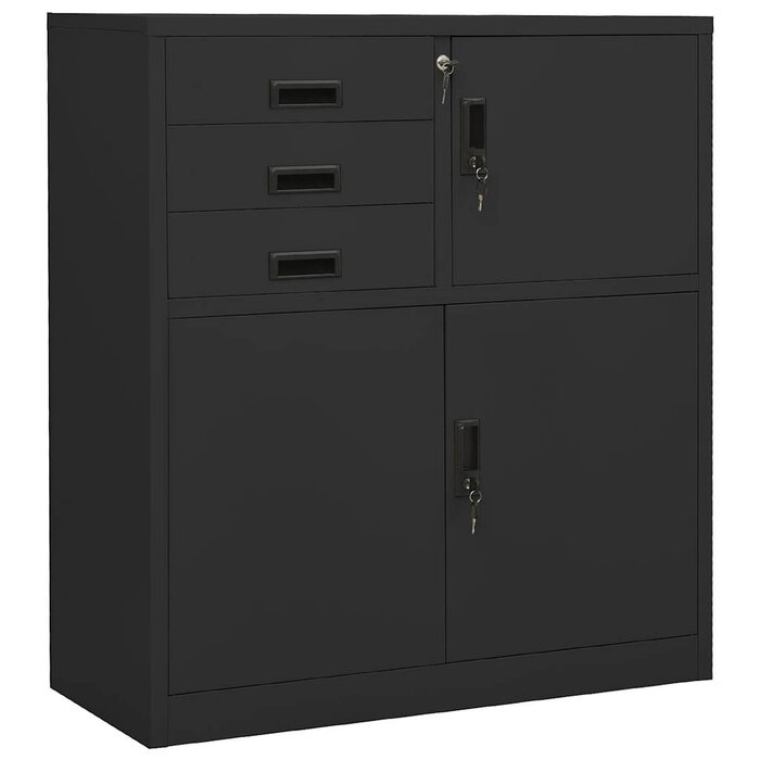 Robuster Stahlschrank in Anthrazit - Archivschrank - bis zu 30% Rabatt