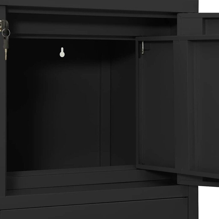 Robuster Stahlschrank in Anthrazit - Archivschrank - bis zu 30% Rabatt
