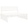 Garten-Mittelsofa 120x80 cm Kiefer Weiß - jetzt bis zu 35% Rabatt sparen