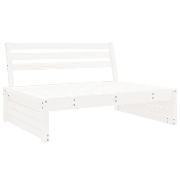 Garten-Mittelsofa 120x80 cm Kiefer Weiß - jetzt bis zu 35% Rabatt sparen