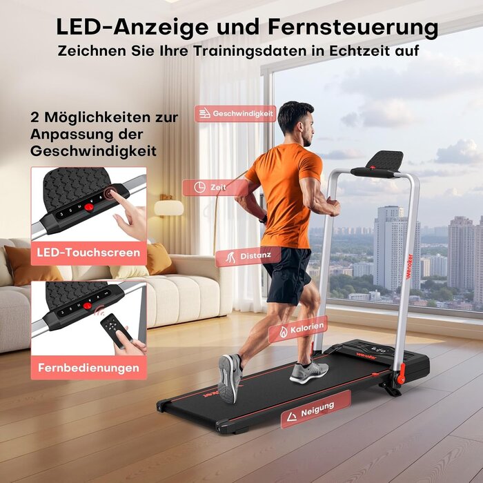 3-in-1 Laufband mit Haltegriff - Oranje | Jetzt bis zu 30% Rabatt sichern